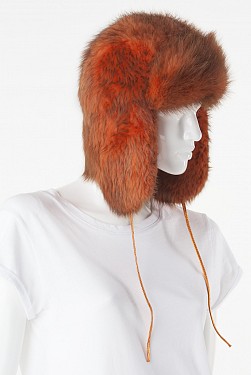 PAVO ORANGE BEAVER TRAPPER HAT