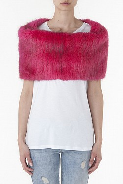 AGLOO PINK BEAVER SHOULDER WRAP