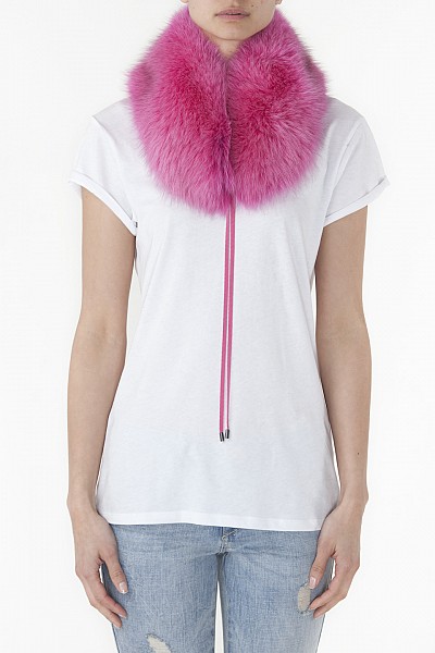 MATILDA PINK FOX COLLAR