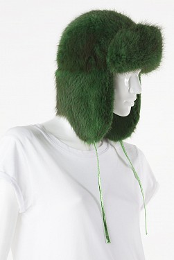 PAVO GREEN BEAVER TRAPPER HAT