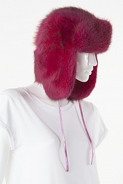 PAVO PINK BEAVER TRAPPER HAT