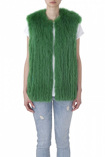 LILI GREEN FOX GILET