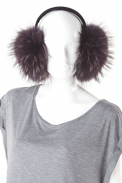 ICARUS GOLDEN PURPLE RACCOON EARMUFFS