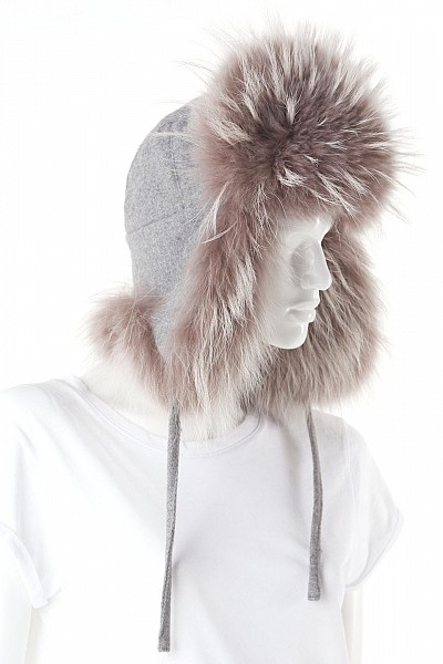 Fabiola Mushroom Raccoon Trapper Hat