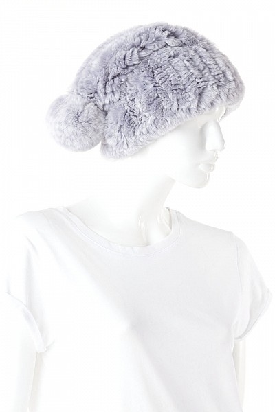 Emma Lilac Rex Rabbit Beanie